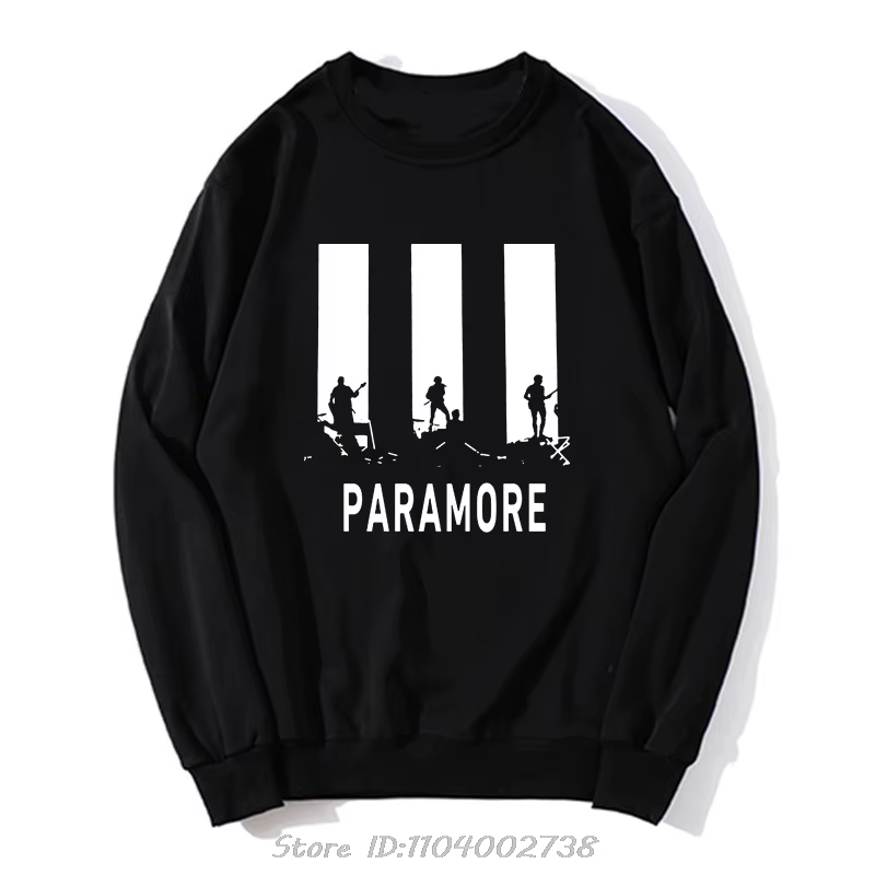 PARAMORE AFTER LAUGHTER-Sweat à Capuche Silhouette pour Homme, Streetwear Décontracté en Coton, Vête