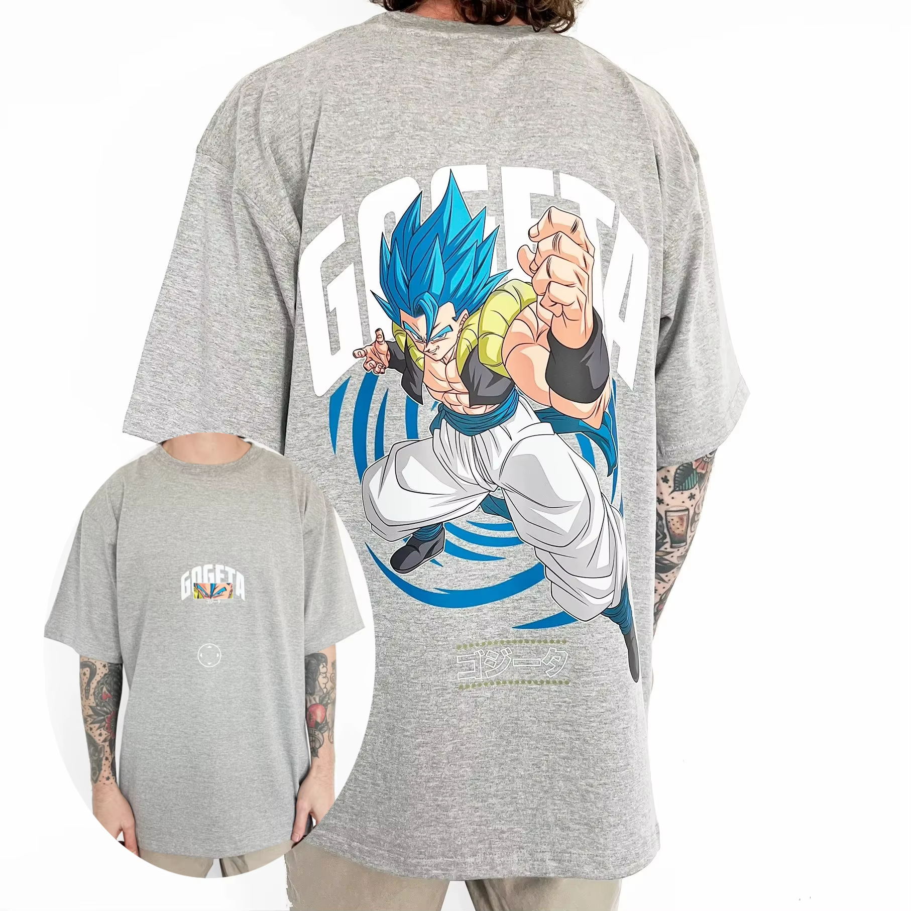 Dragon Ball 2025 T-shirt sous licence authentique-T-shirt rétro surdimensionné avec graphique Son Go