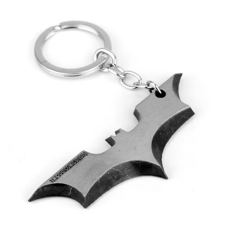 DC Batman porte-clés Animal Batman métal Badge pendentif porte-clés voiture sac à dos porte-clés ten