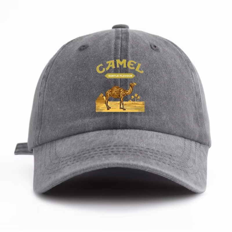 Casquette de Baseball délavée imprimée CAMEL, classique, décontractée, élégante, cadeau parfait pour