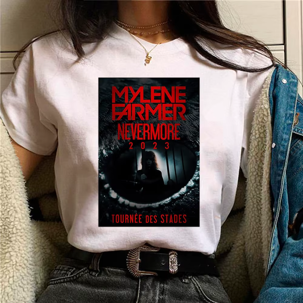 Mylene Farmer t-shirts femmes graphique anime japonais t-shirt femme drôle années 2000 vêtements de 