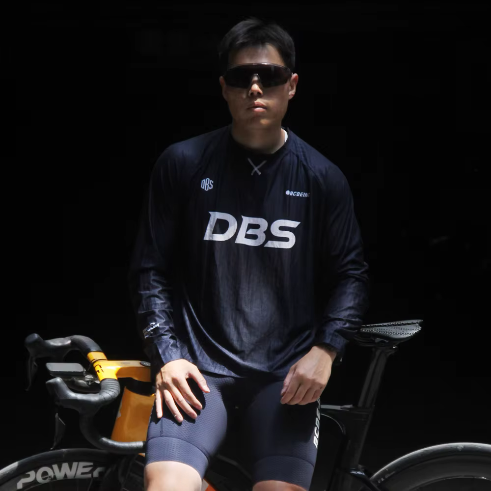 Chemises de cyclisme BCBE-ING DBS à manches longues, en maille respirante, à séchage rapide, surdime