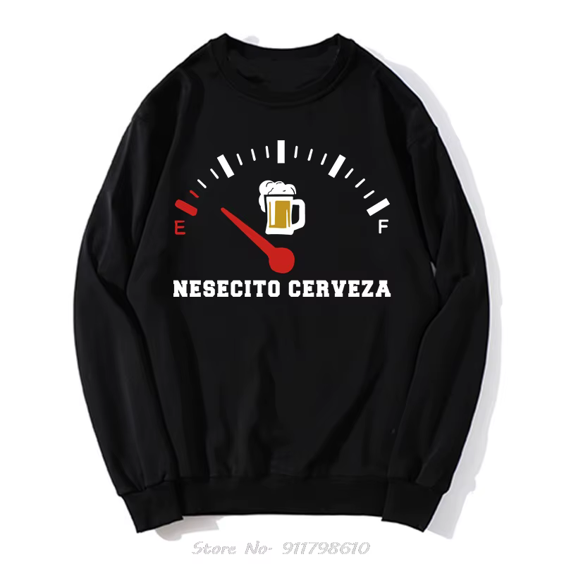 CerLiza-Sweat à capuche en coton avec citation espagnole drôle pour hommes, pull à la mode, streetwe
