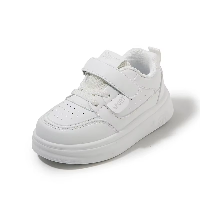 Chaussures de Tennis pour enfants, baskets blanches pour filles, polyvalentes, antidérapantes, décon