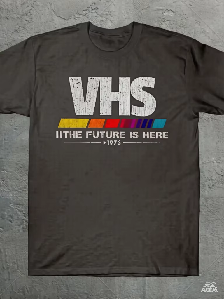 T-shirt Vintage VHS 2025 « Le Futur Est Là » – Style Rétro Années 70, 80, 90 pour les Fans de Films