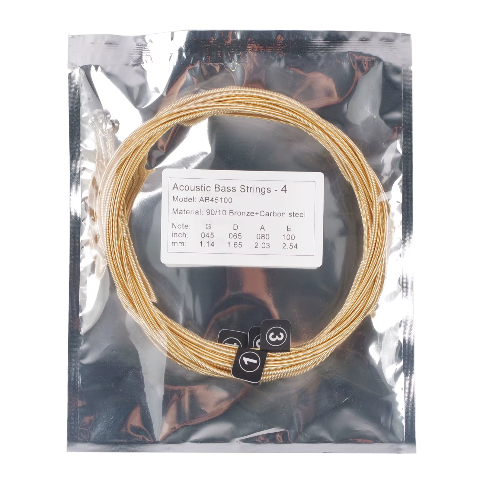 Cordes pour guitare acoustique, 4 cordes ANTI-rouille, en Bronze phosphoreux