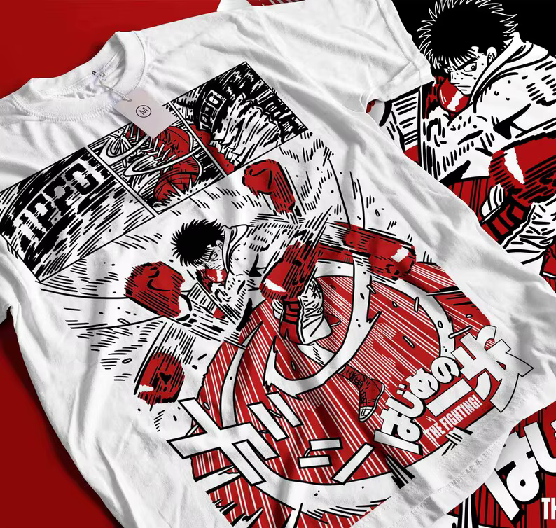 Hajime no Ippo – T-shirt unisexe surdimensionné de haute qualité, nouveau modèle, pour les amateurs 