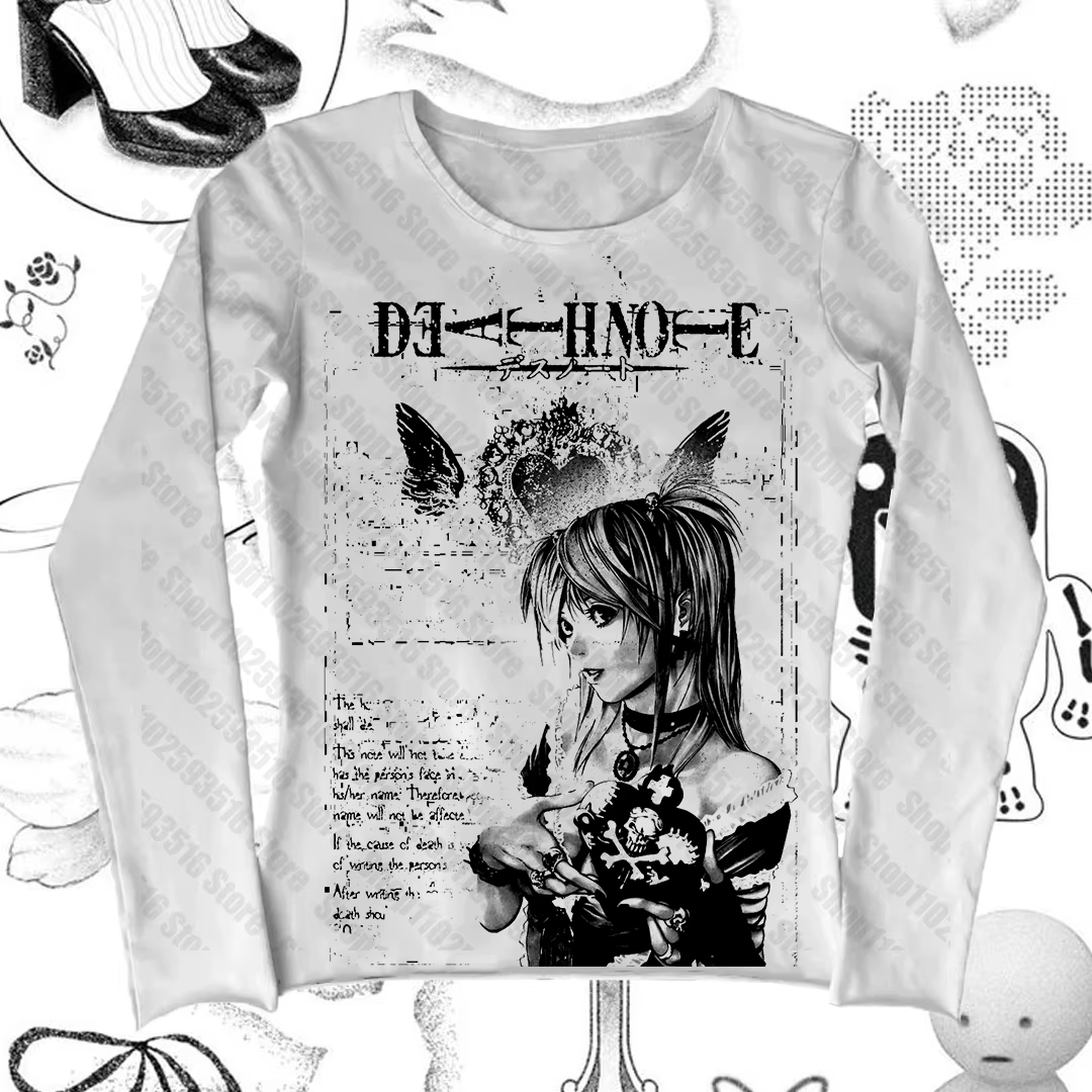 Y2k-shir t-shirt pour femmes femme vêtements gothique Emo femmes recadrée Harajuku graphique t-shirt
