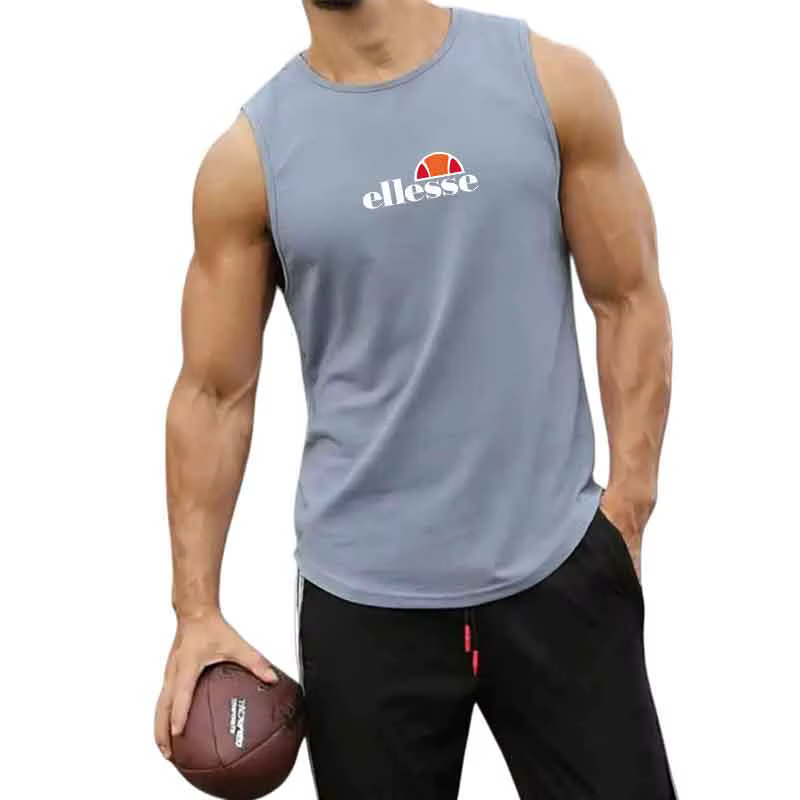 Gilet de sport sans manches pour hommes, camisole ample pour la course, l'entraînement, le basketbal