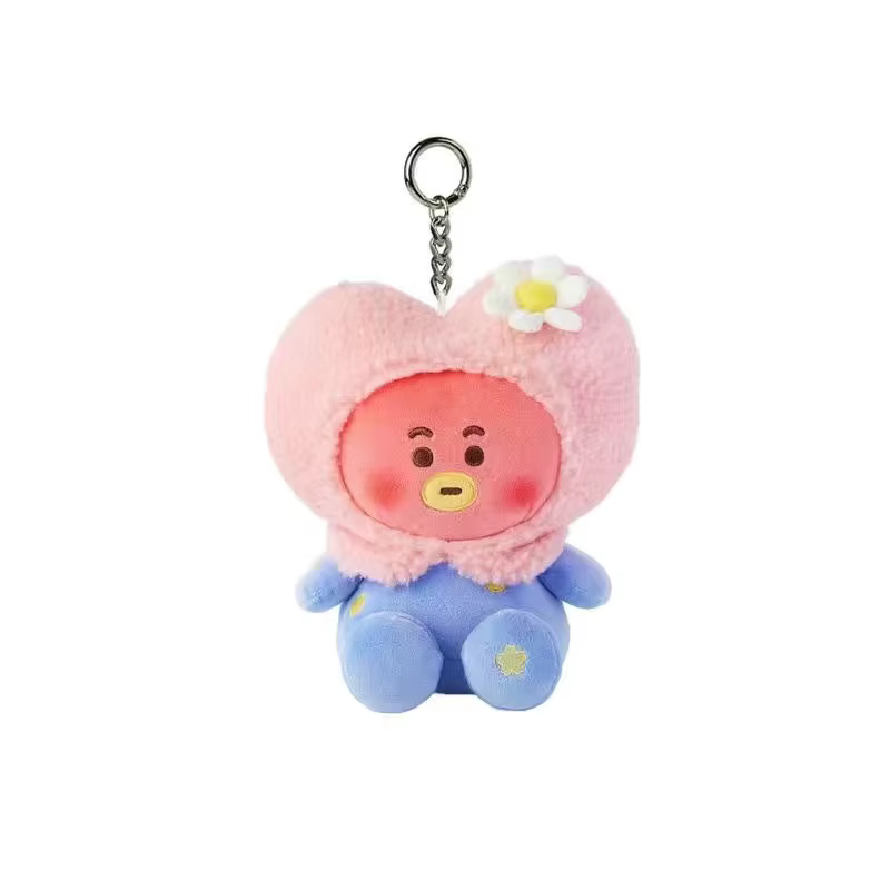 Peluche BT21 Tata Cooky, style dessin animé, mode Y2K, mini poupée coréenne, accessoires de sac à do