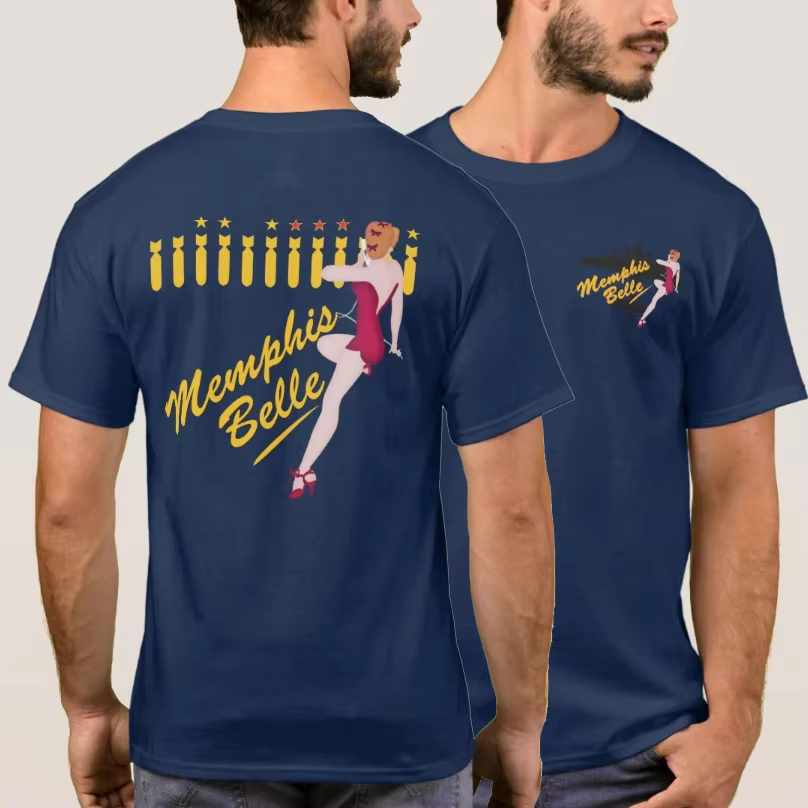 T-shirt décontracté à manches courtes pour hommes Taille S-5XL surdimensionné B-17 Flying Fortress M