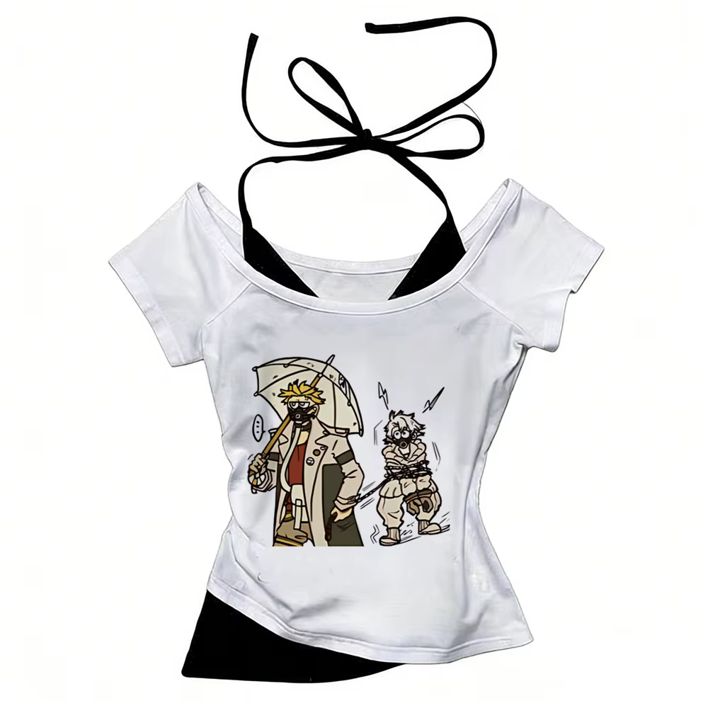Gachiakuta t-shirt streetwear esthétique pour femme, haut graphique classique pour femme, style grun