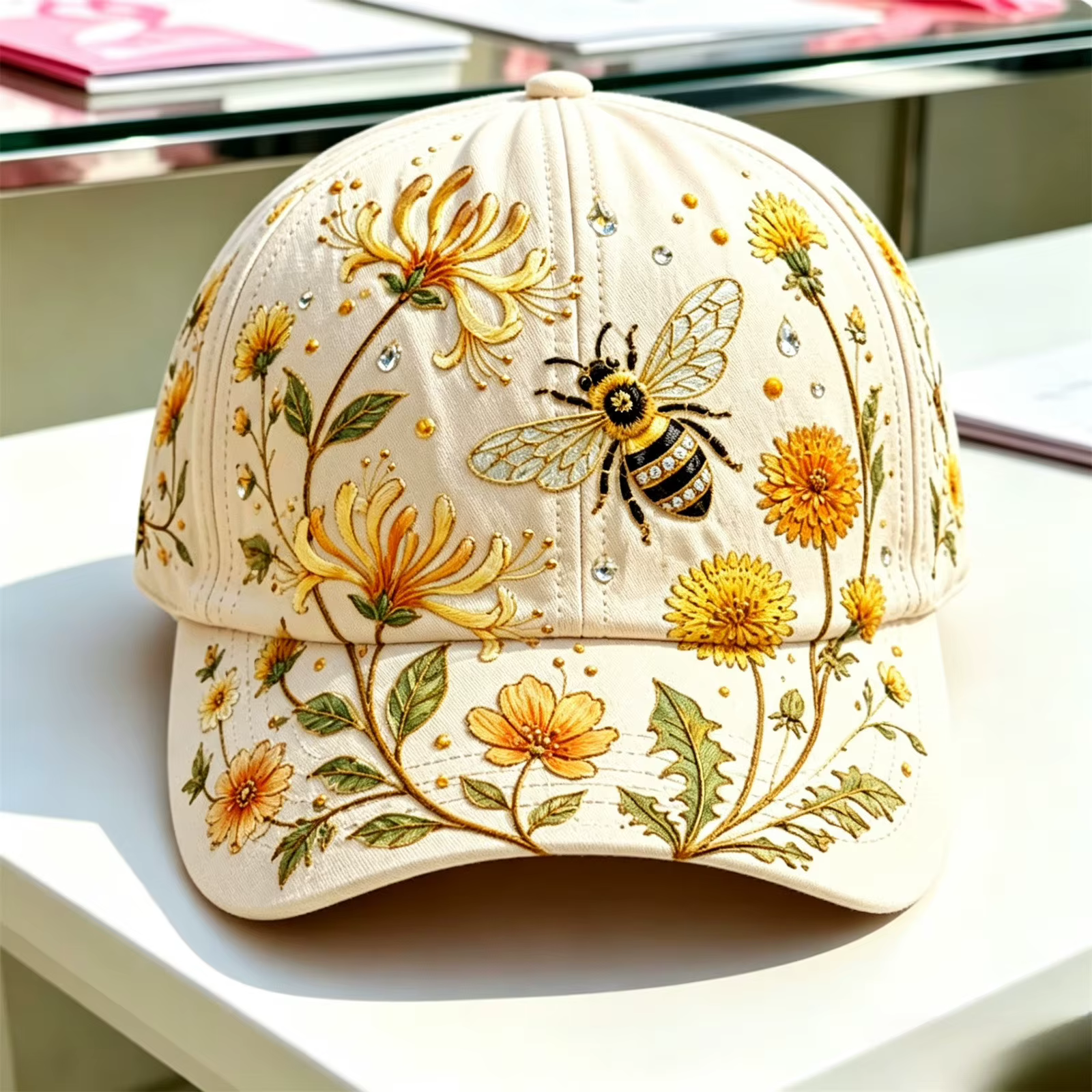 Casquette de baseball Garden Morning 2026 Édition Limitée, ajustable en coton avec motif Colibris et