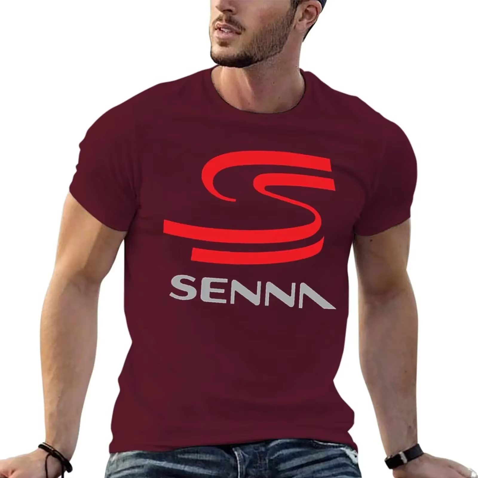 T-shirt personnalisé Ayrton Scannelle pour homme, t-shirt ajusté pour garçon, médicaments d'été