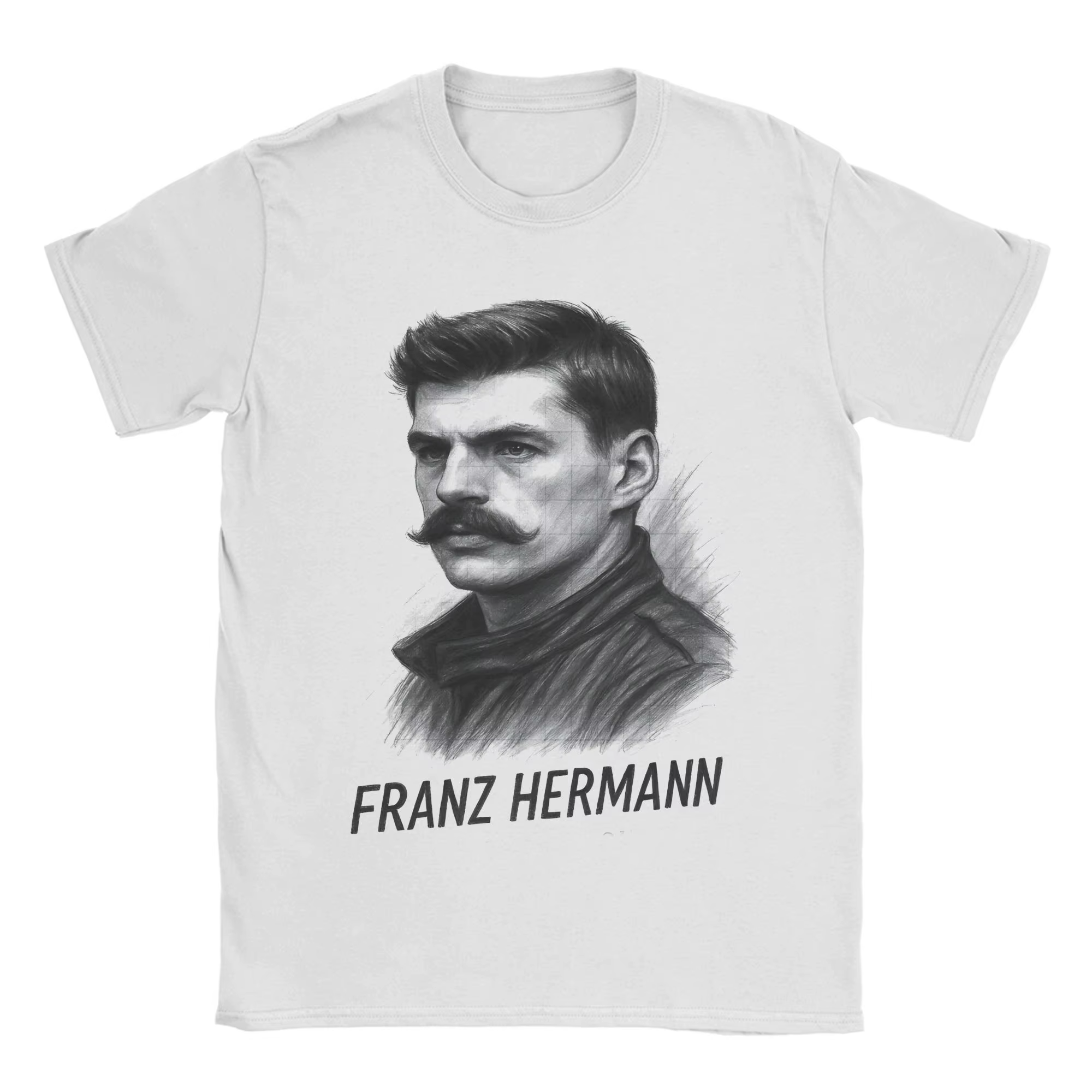 Hommes femmes Franz Hermann Meme rétro T-Shirts pur coton vêtements nouveauté à manches courtes col 