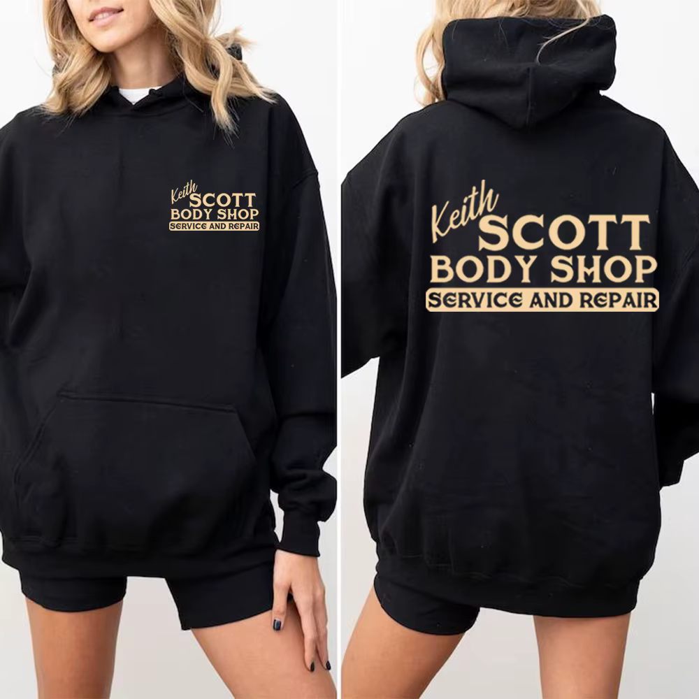 Pamono-Pull Scott Body Shop TV Show, One Tree Hill, Ravens Basketball Sweatshirt, 2 Side Print, Luca