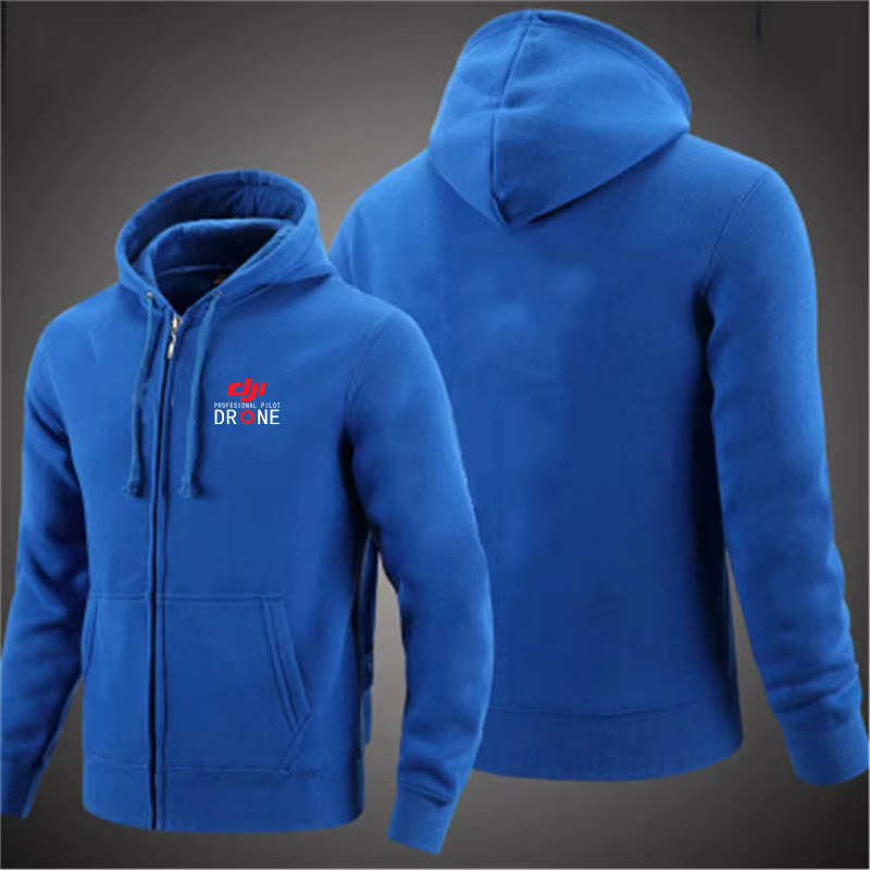 Sweat-shirt à capuche pour homme, pilote professionnel Dji, Drone, Cardigan, couleur unie, veste cla