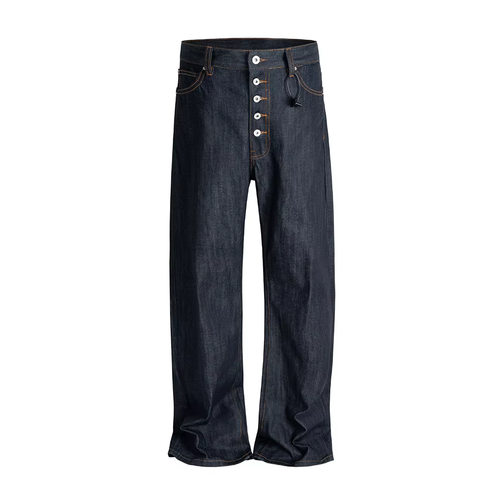 Jean Original coupe botte Vintage pour hommes pantalon en Denim Baggy droit ample Ropa Hombre pantal