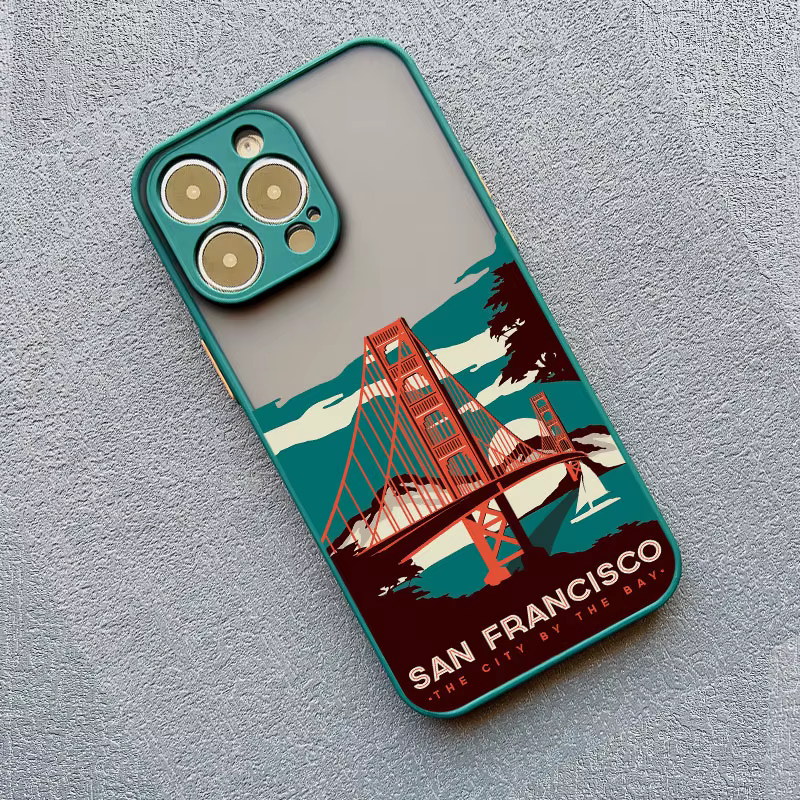 Coque de téléphone London Paris New York Scenery importer, coque arrière pour iPhone 13, 12 Pro Max,