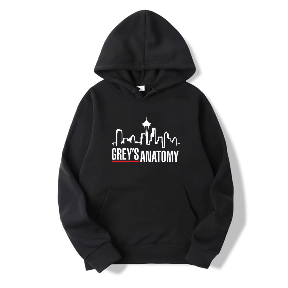 Sweat à capuche Grey's Anatomy Grey Sloan Memorial Hospital pour femme, pull à manches longues, haut