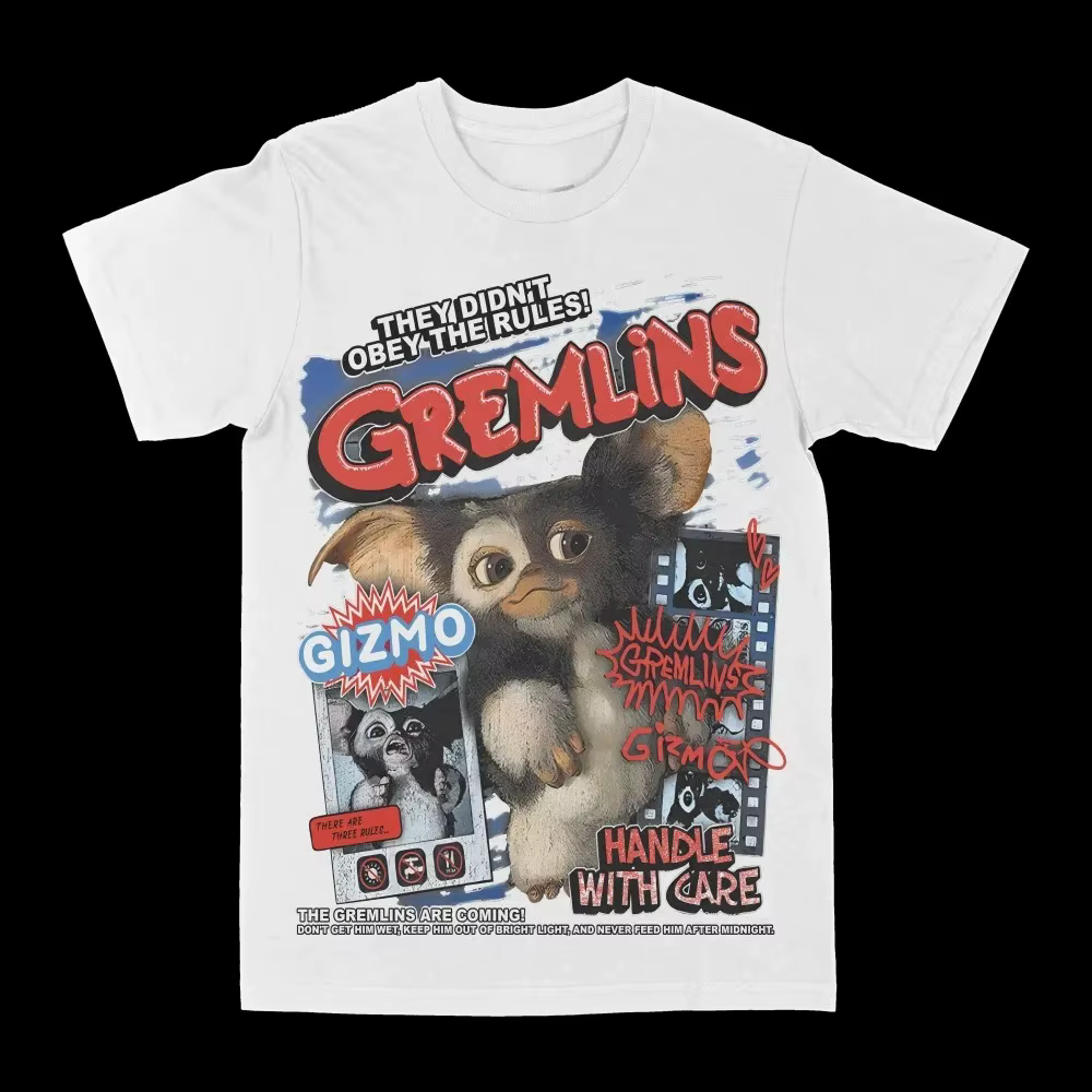 Vintage hommes Anmine graphique T-shirts pur coton sport haut décontracté ample grande taille unisex
