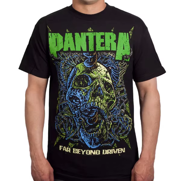 T-shirt décontracté avec logo du groupe Pantera Flames, marque de luxe pour hommes et femmes, nouvea