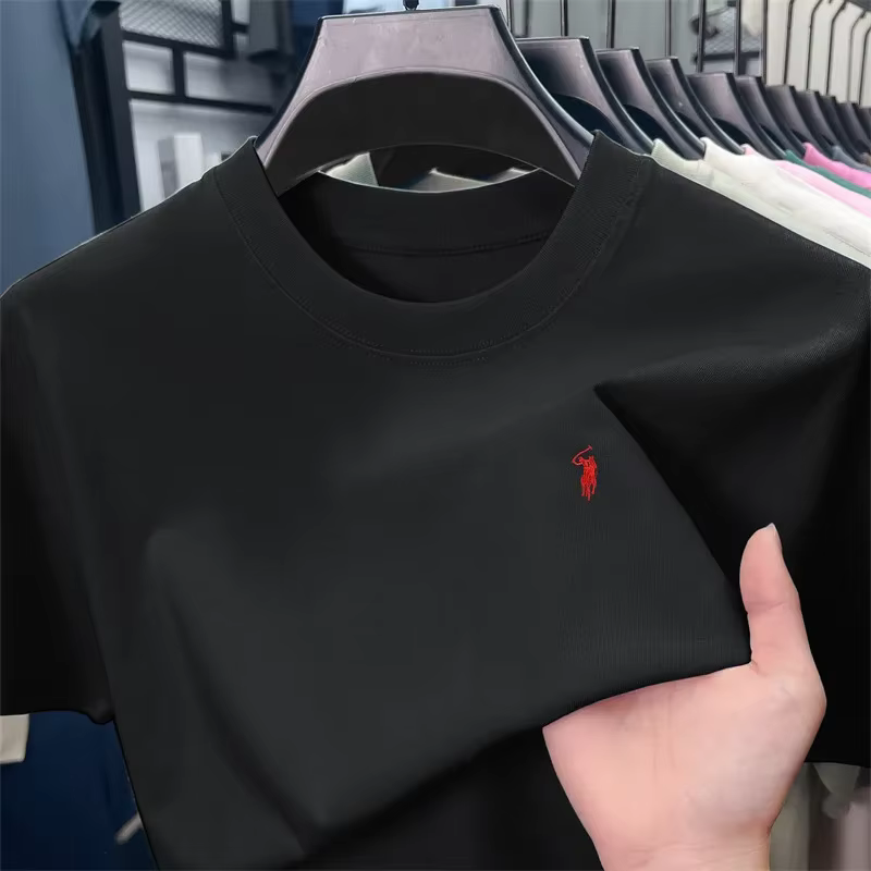 T-shirt à col rond et manches courtes 2026 - Marque de créateur estivale - Impression 2D douce et co