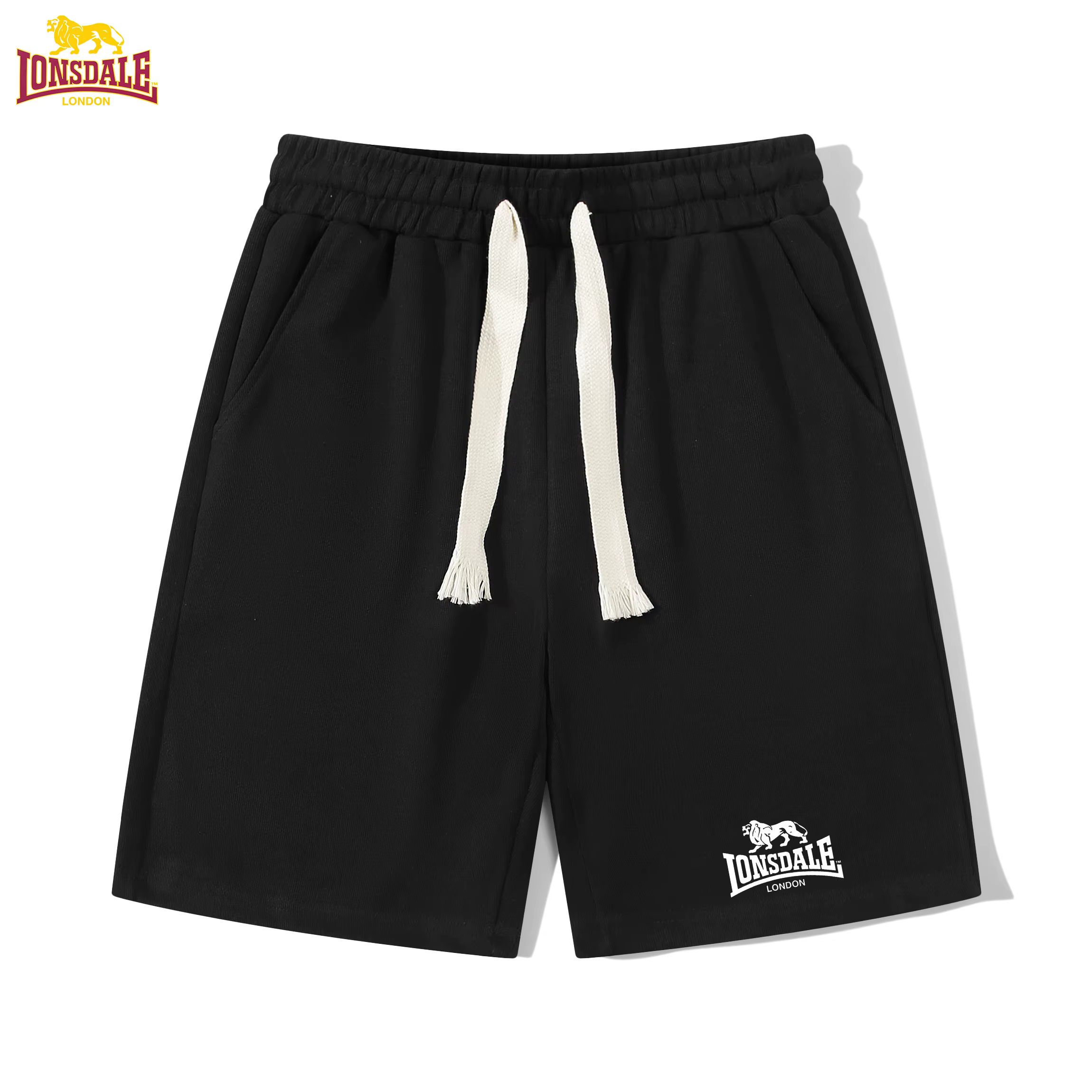 Nouveau sac de sport pour homme LONSDALE, short de plage robuste avec étiquette en corde, short d'ét