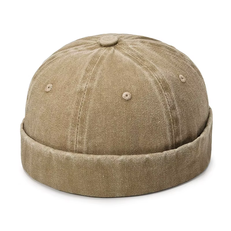 Casquette Hip-hop délavée style streetwear à visière souple - Chapeau de fermier unisexe et polyvale