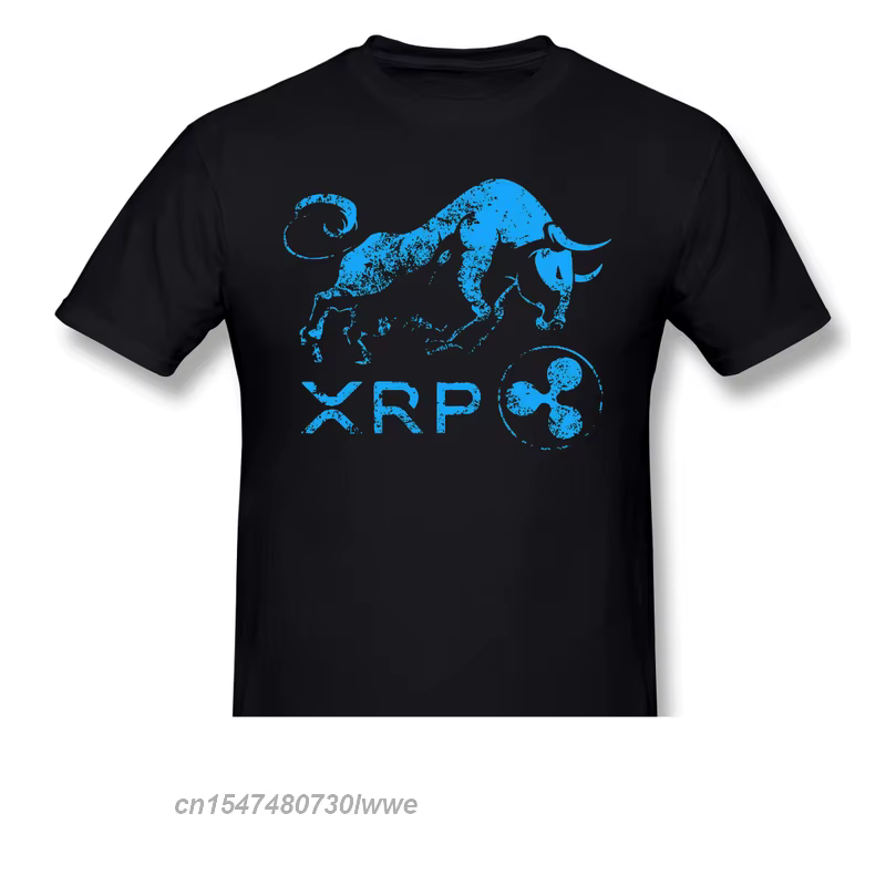 Bullrun Hodl Blockchain Bull T-Shirt hommes Top qualité coton à manches courtes Cool Xrp ondulation 