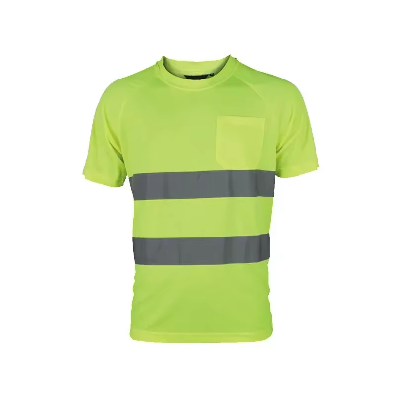 Vêtements de travail pour atelier, T-shirt de sécurité réfléchissant haute visibilité pour mécanicie