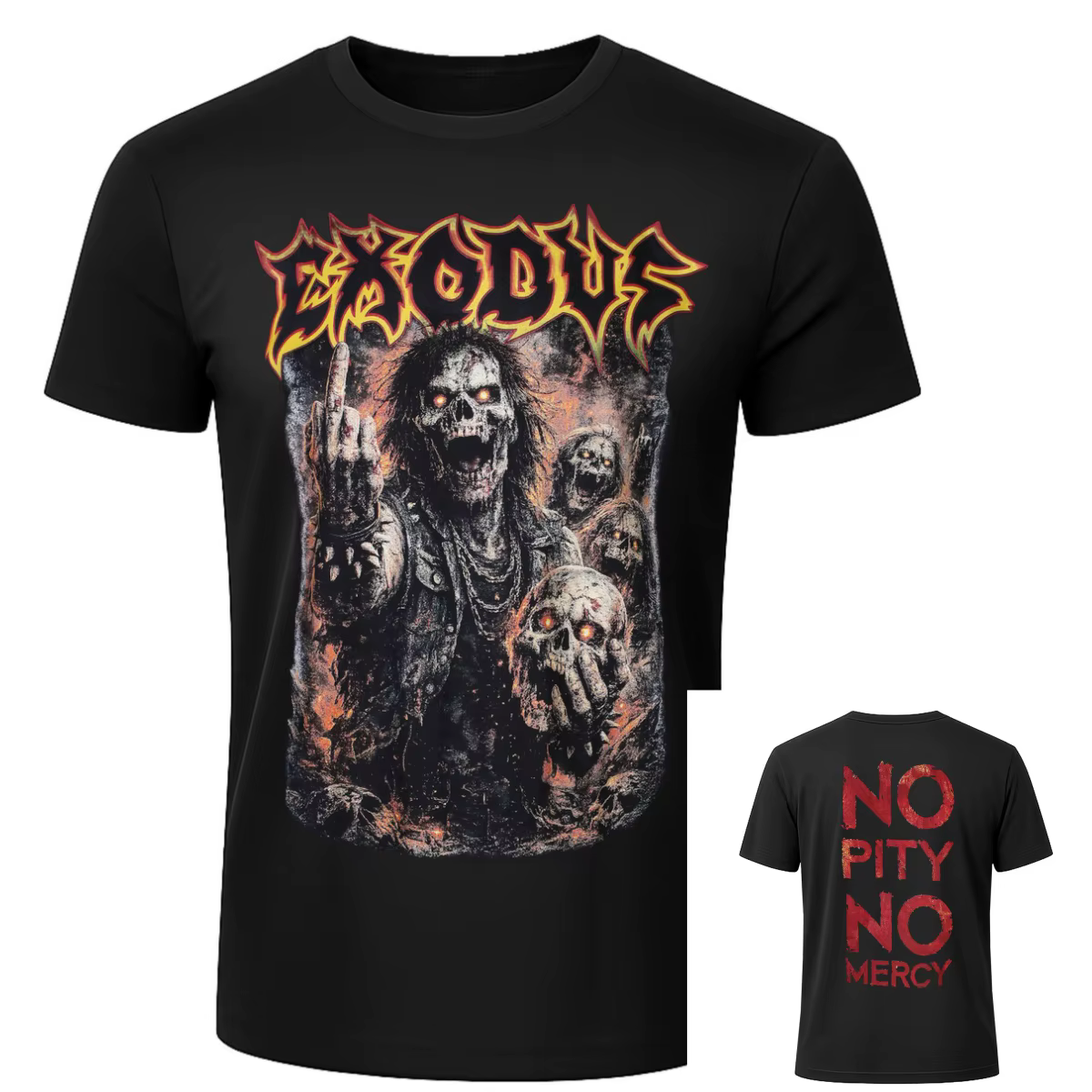 T-shirt décontracté d'été Hellborn pour Leather World Tour, style rock musical, pour hommes et femme