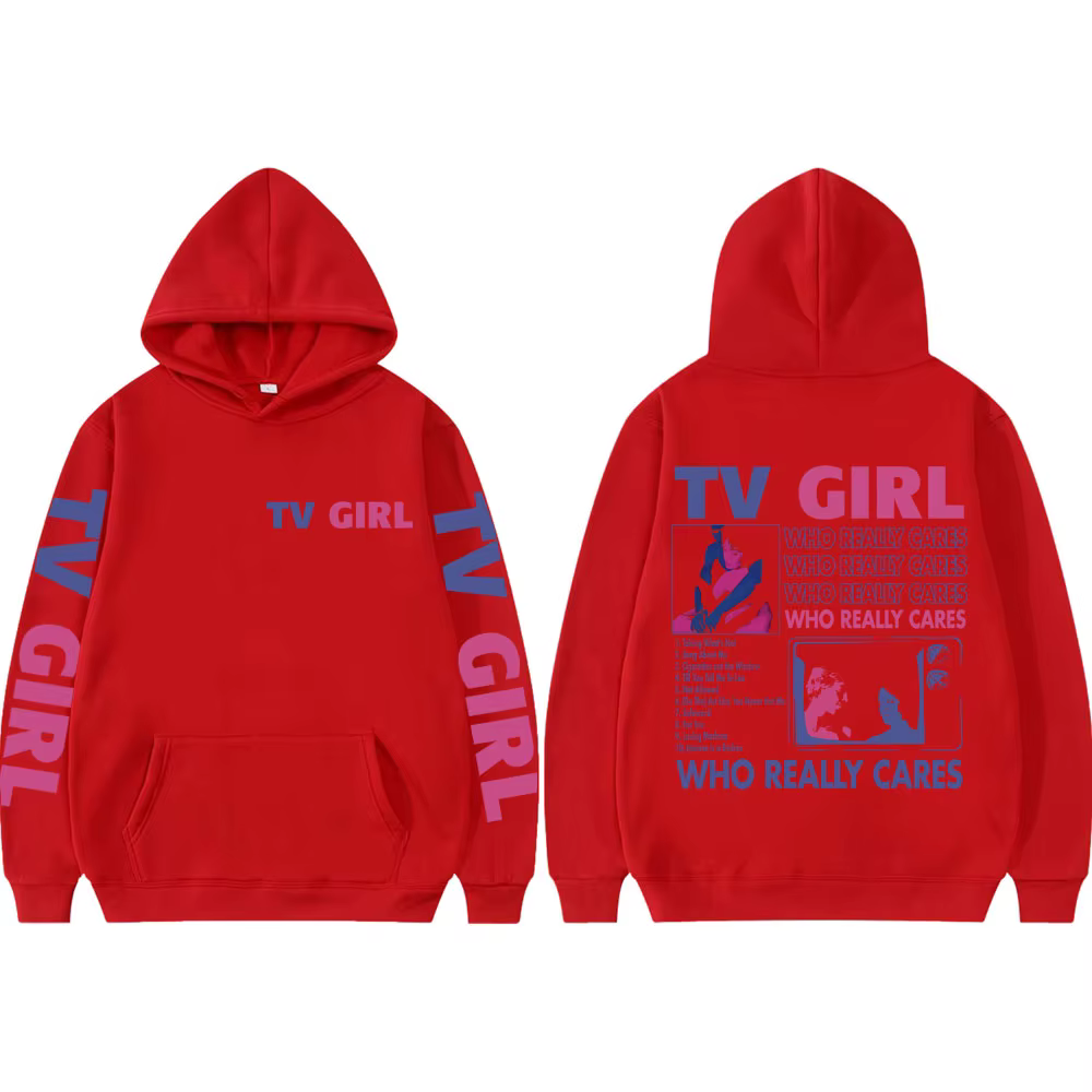 Pop Band TV Girl Who Really Cares Album sweat à capuche imprimé Rock Hip Hop sweat à capuche hommes 