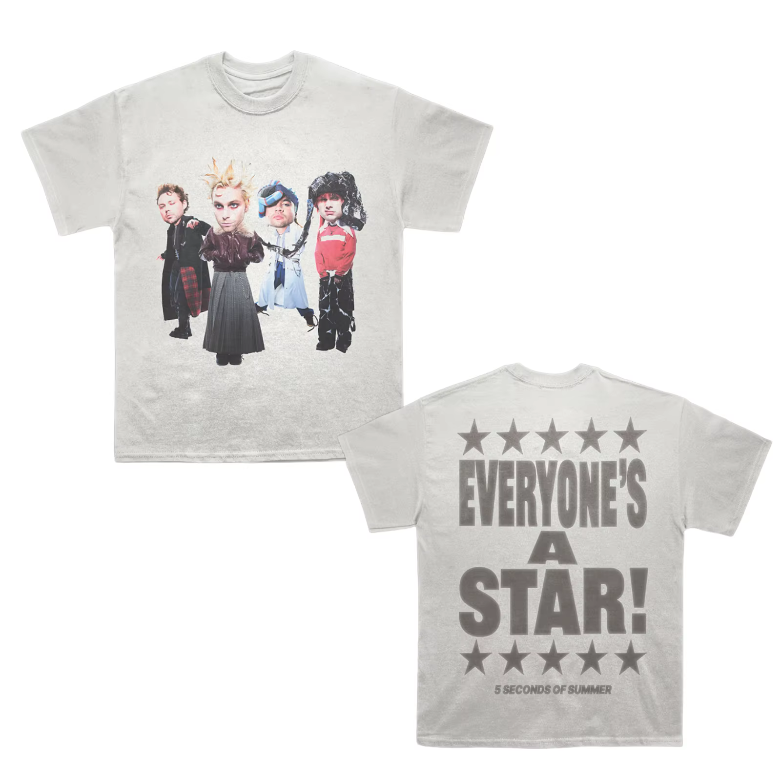 T-shirt 5 Seconds of Summer Everyone Is A Star World Tour 2026, T-shirt 5SOS, T-shirt d'été, vêtemen