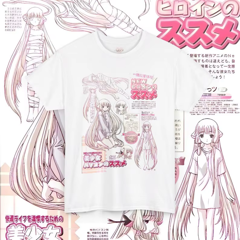 Anime Chobits T-Shirt graphique pour son cadeau pour Anime amant chemise femme T-Shirt fille chemise