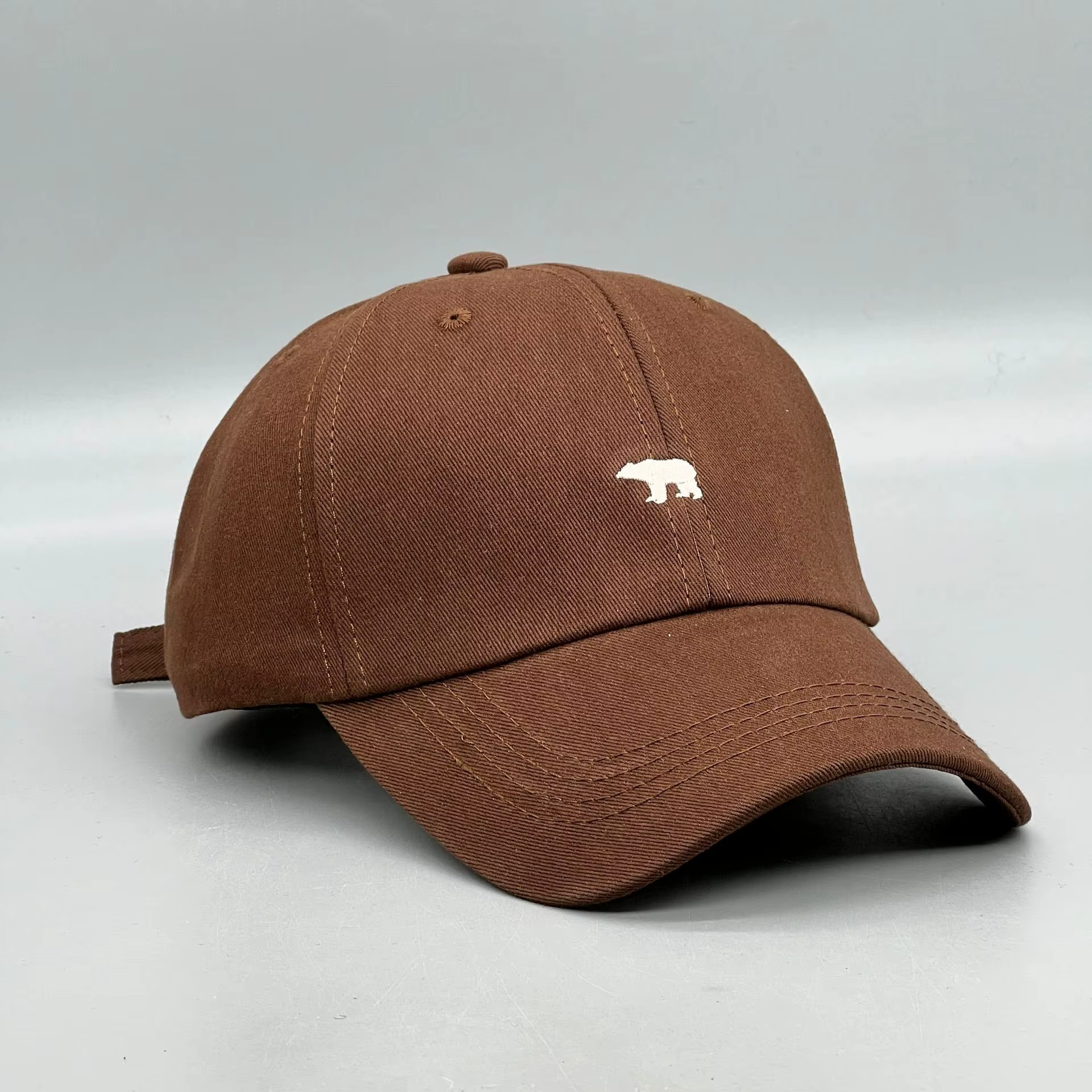 Chapeau de soleil brodé ours polaire, casquette de Baseball en coton, Protection UV légère pour le p