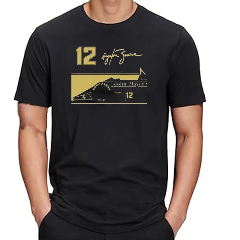 Nouveau héros Ayrton Senna t-shirt hommes à manches courtes enfants vêtements coton T-shirts drôle C