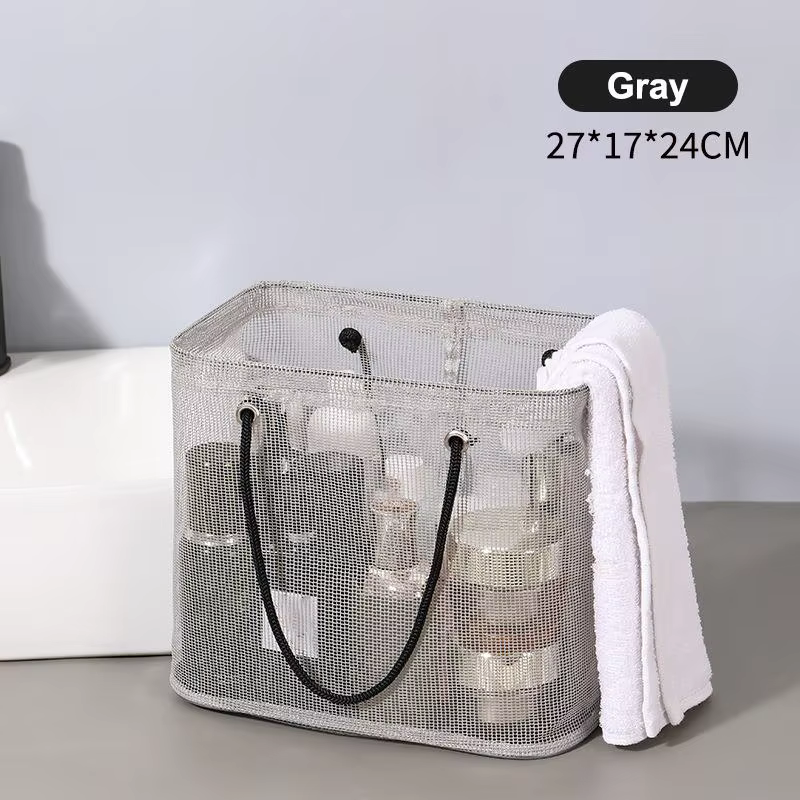 Panier de Douche Grande Capacité pour Femmes et Hommes, Sac de Drainage Portable pour la Douche, Acc