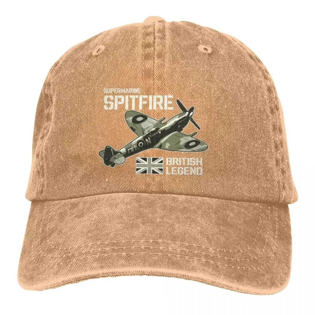 Casquette d'été pare-soleil avion de chasse avion RAF WW2 avion casquettes britanniques Spitfire Cow