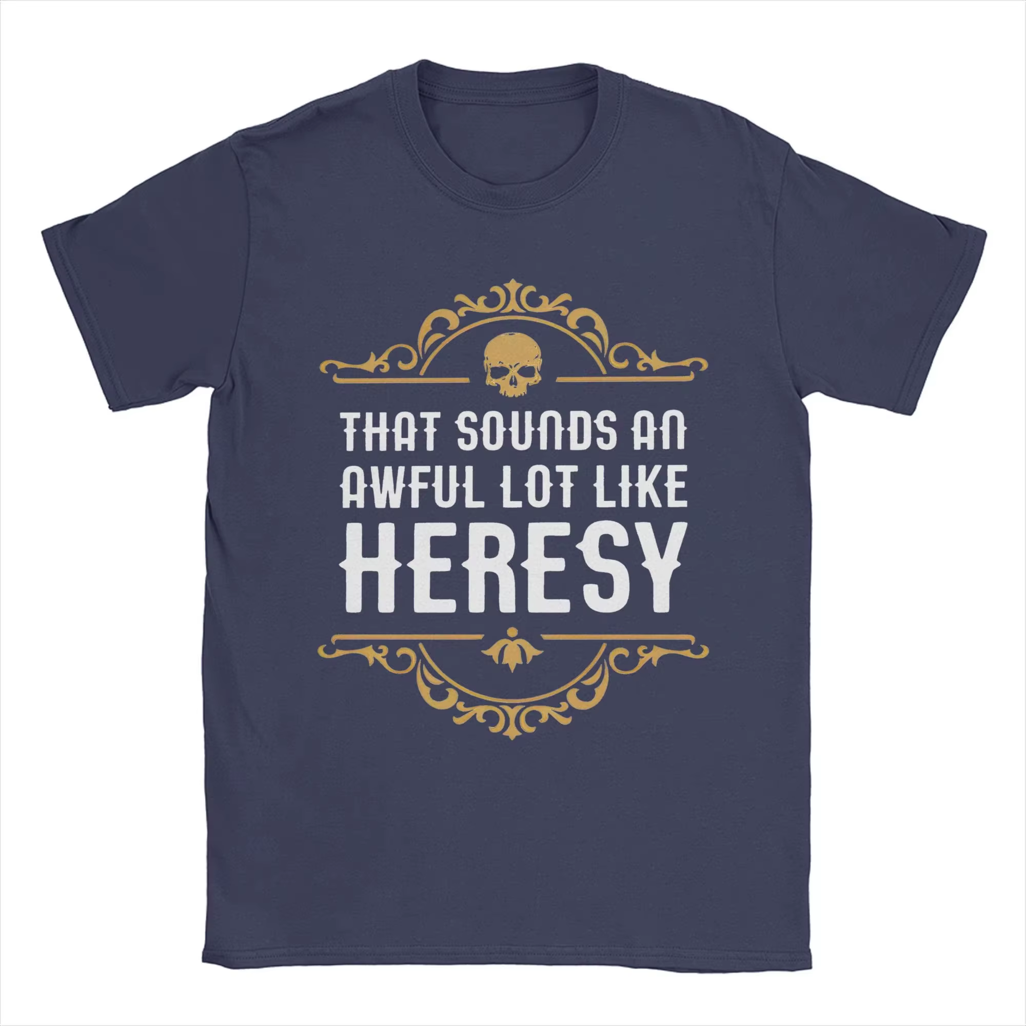 Vintage Heresy drôle Wargaming w-wahammer 40k T-Shirts femmes col rond coton T-Shirts à manches cour