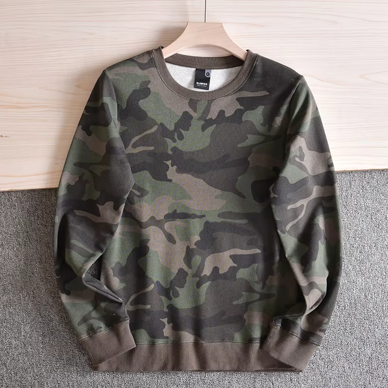 CamSolomon-Sweat à capuche décontracté à col rond pour hommes, chemise de base, printemps, nouvelle 