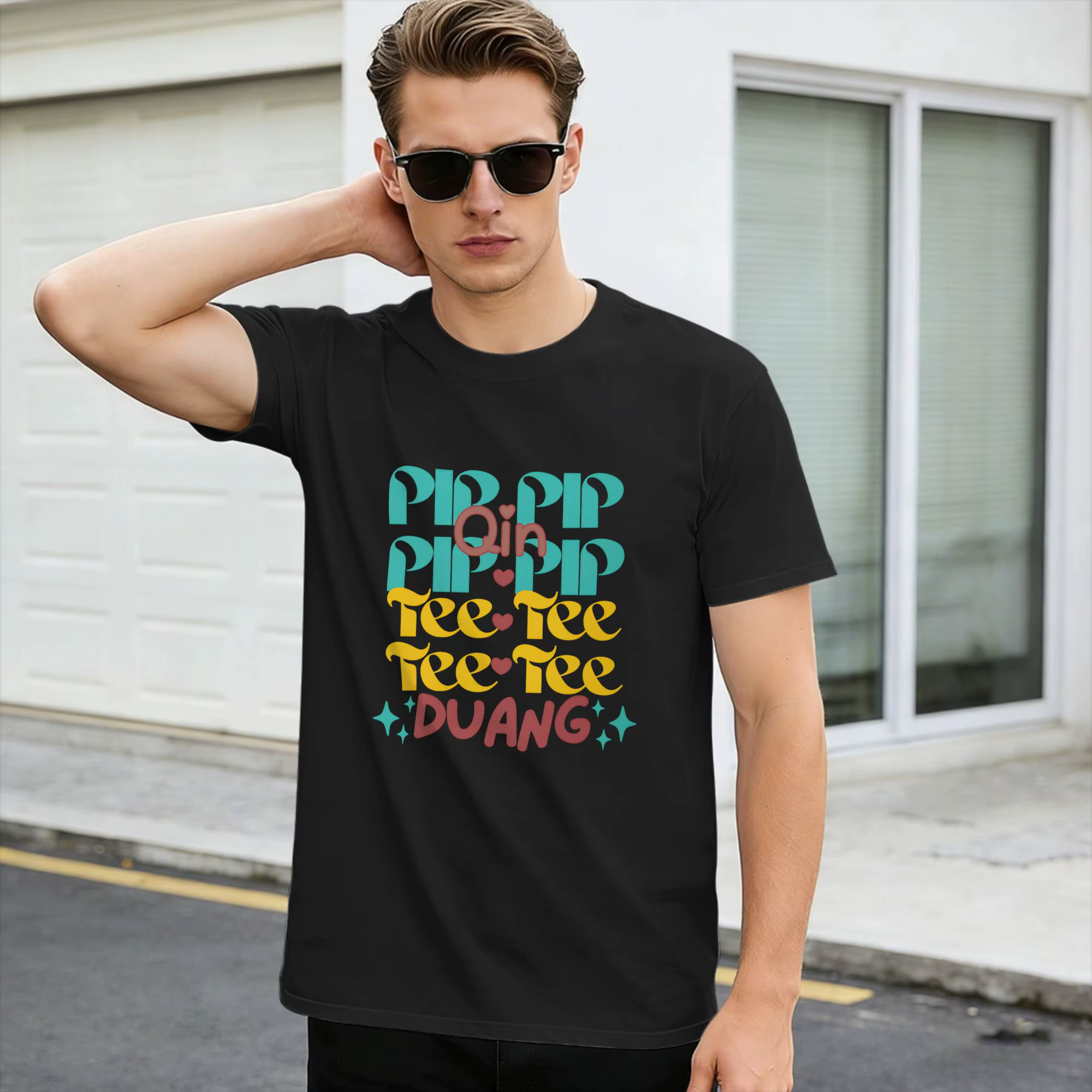 T-shirt de couple Thai BL Duang with You, T-shirts Harajuku Porteetee, T-shirt d'été, Streetwear, To