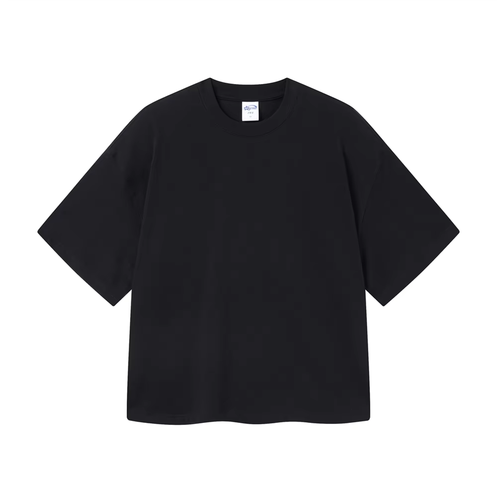 ZODF nouveaux hommes été Boxy 275gsm coton T-Shirts rétro unisexe surdimensionné Version courte basi