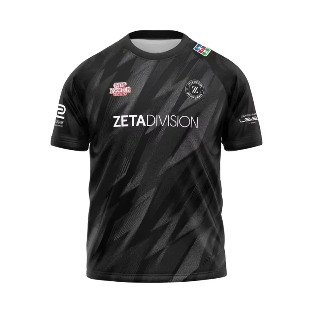Été décontracté e-sports Zeta Division équipe maillot identité à manches courtes t-shirt hommes haut
