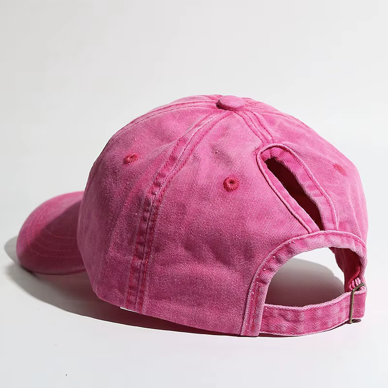 Casquette de baseball à queue de cheval haute pour femme, chapeau de soleil, chapeau de sport de cou