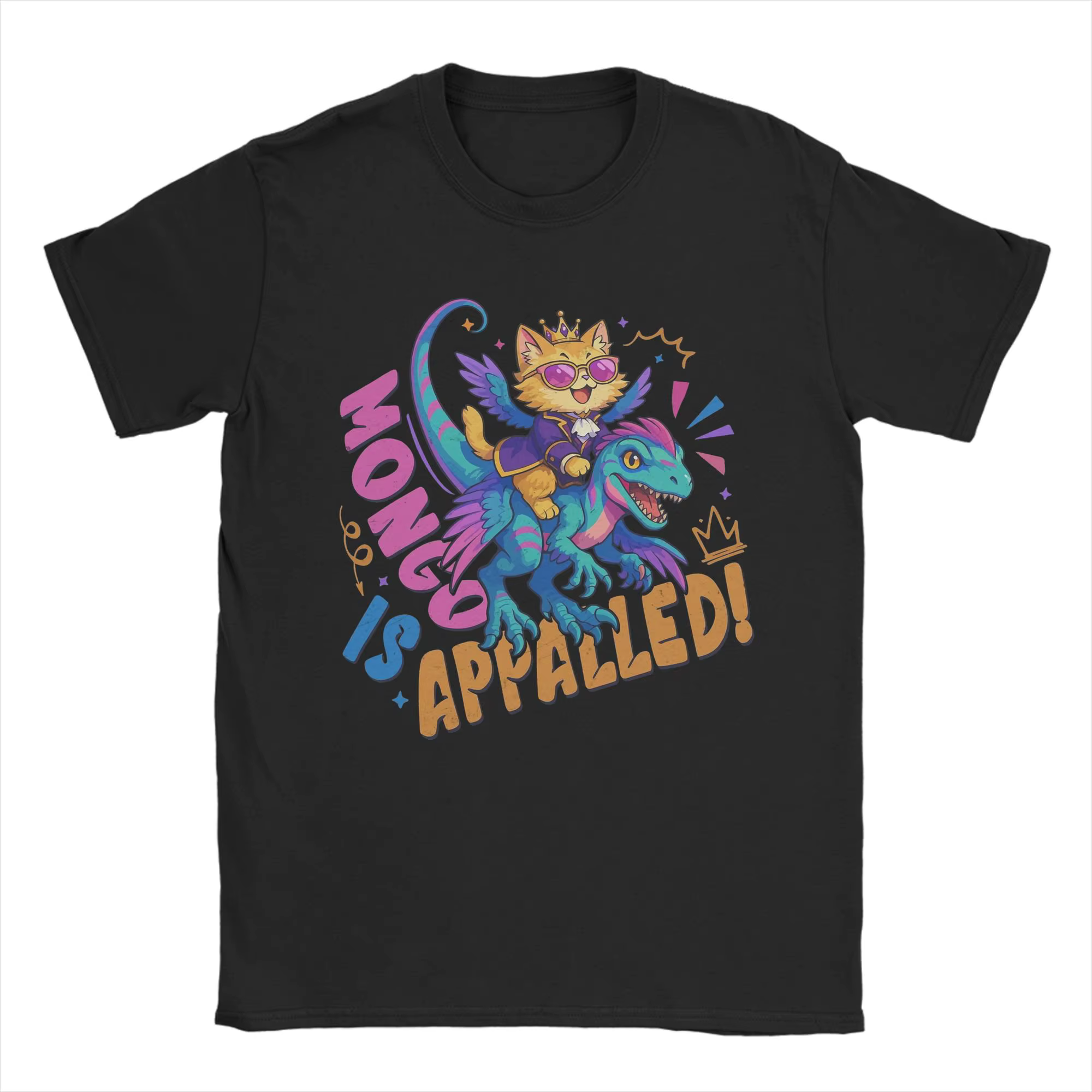 Mongo est étonné ! T-shirt à manches courtes pour hommes, 100% coton, Crazy T-Shirts, Princess Donut