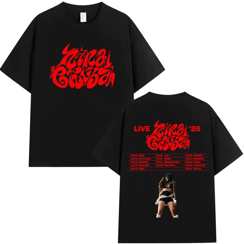 Rappeur Nina Chuba nouvel Album Tour 2025 Merch T-shirts hommes femmes Vintage surdimensionné t-shir