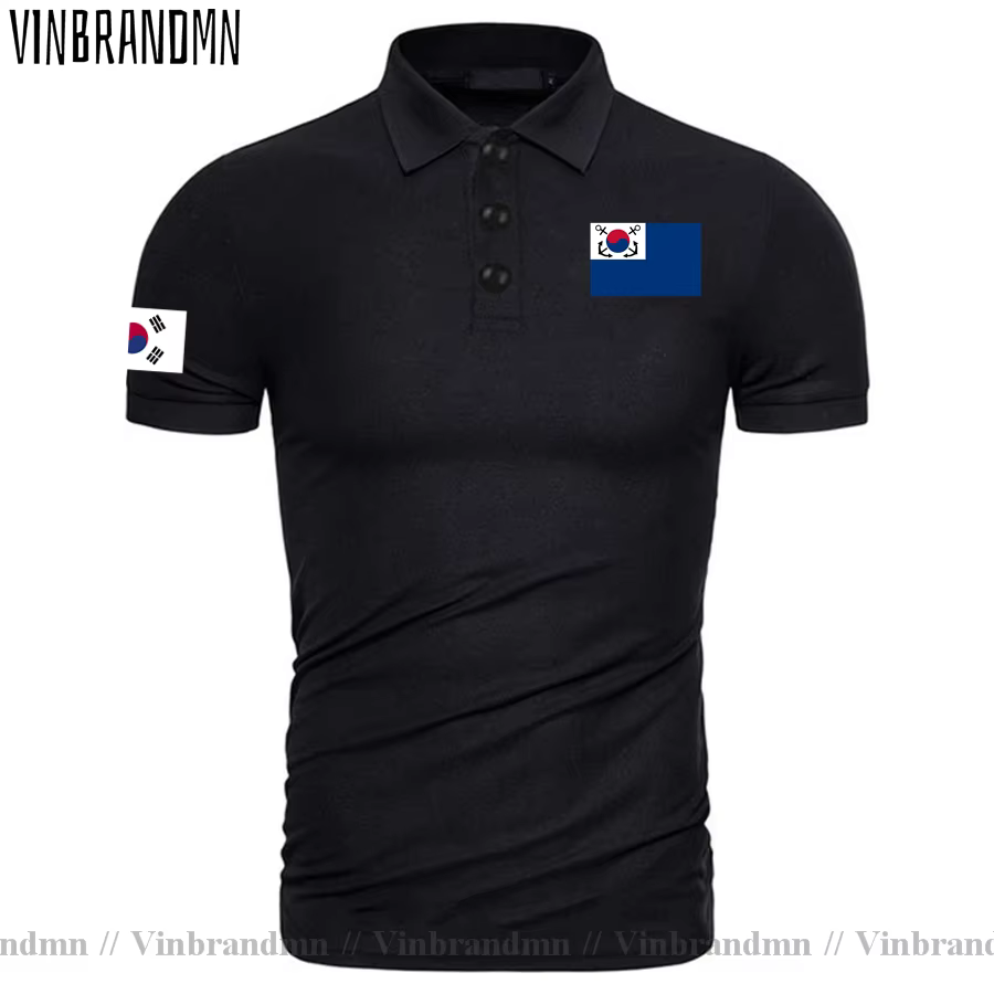 Navy République de Corée du Sud KOR Coréen KR Daehan Minguk Militaire Tactique Armée Hommes Polos dé