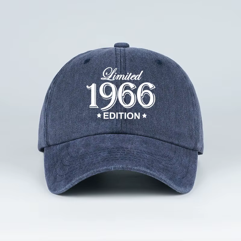 Casquette de baseball unisexe réglable, édition limitée 1966, imprimée et délavée, style vintage, po