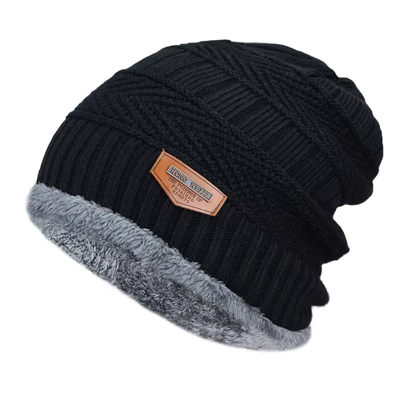 Bonnet d'hiver pour hommes, tricoté, bonnet d'hiver pour femmes, écharpe de cou en laine épaisse, ca